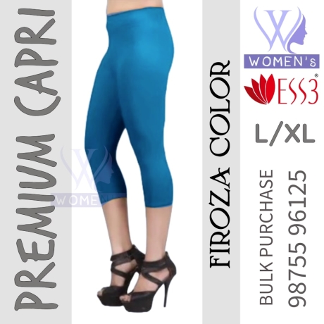 Women's Firoza Colored Premium Capri