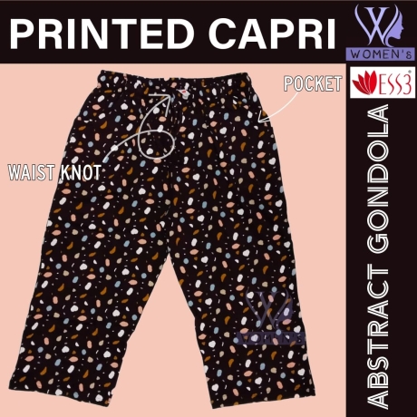 Women's Printed Capri Abstract Gondola