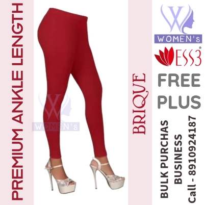 Women's Brique Color Ankle Length Leggings