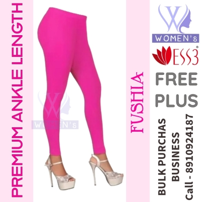 Women's Fushia Color Ankle Length Leggings